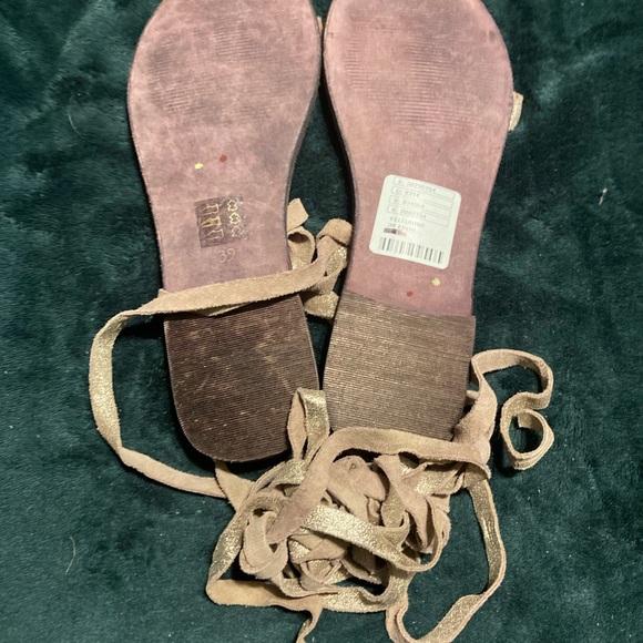 Free People Delilah Wrap/Lace up Gladiator Sandals Size 39 - Picture 10 of 12